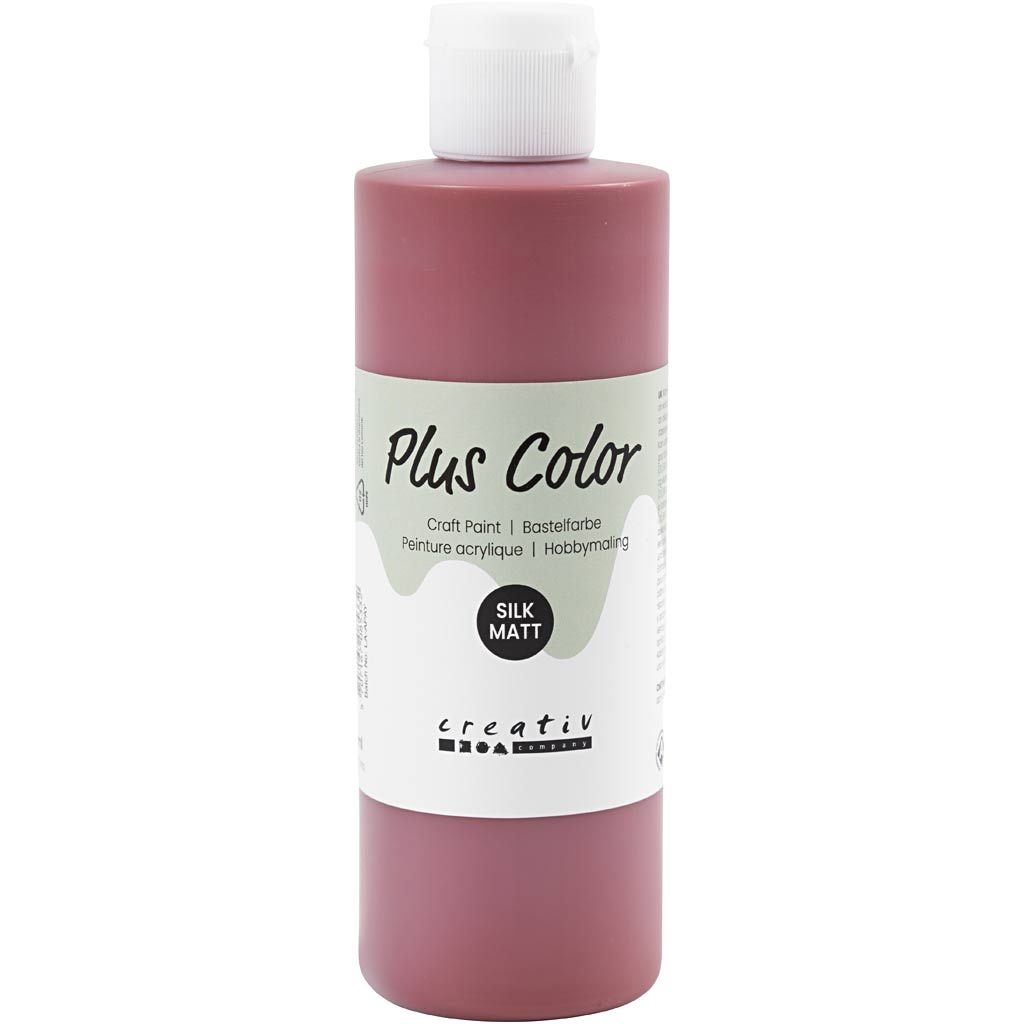 Pintura acrílica Plus color, rojo antiguo, 250 ml 1 botella