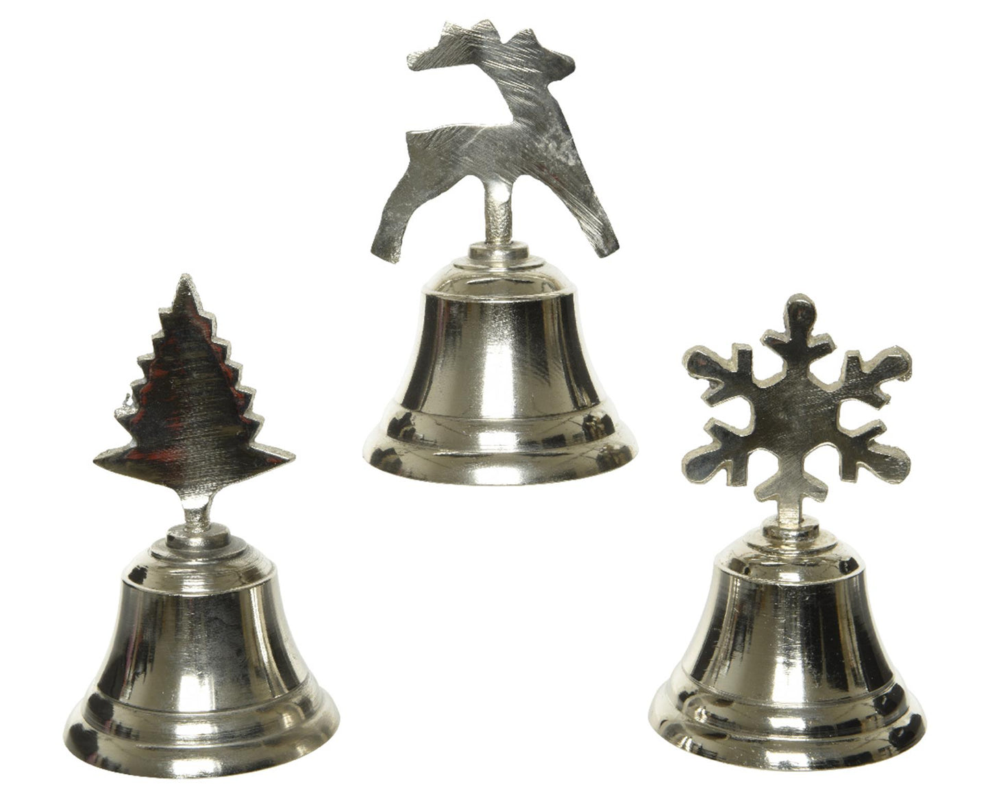 Campanello da tavolo Decoris con alluminio argento