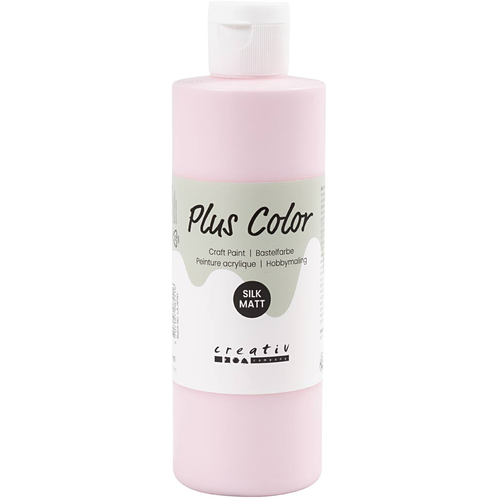 Pintura acrílica Plus color, rosa suave, 250 ml 1 botella