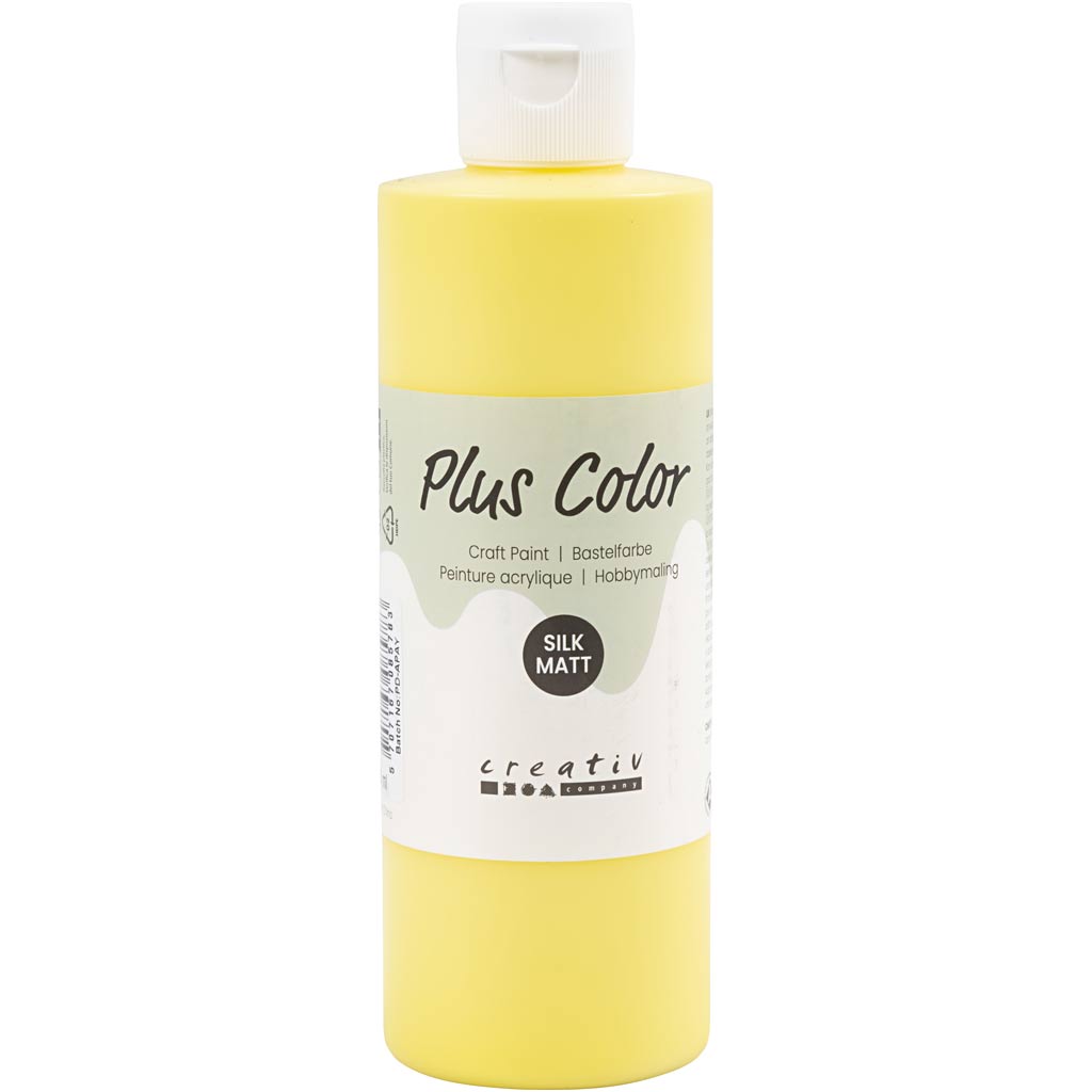 Pintura acrílica Plus color, amarillo primario, 250 ml 1 botella