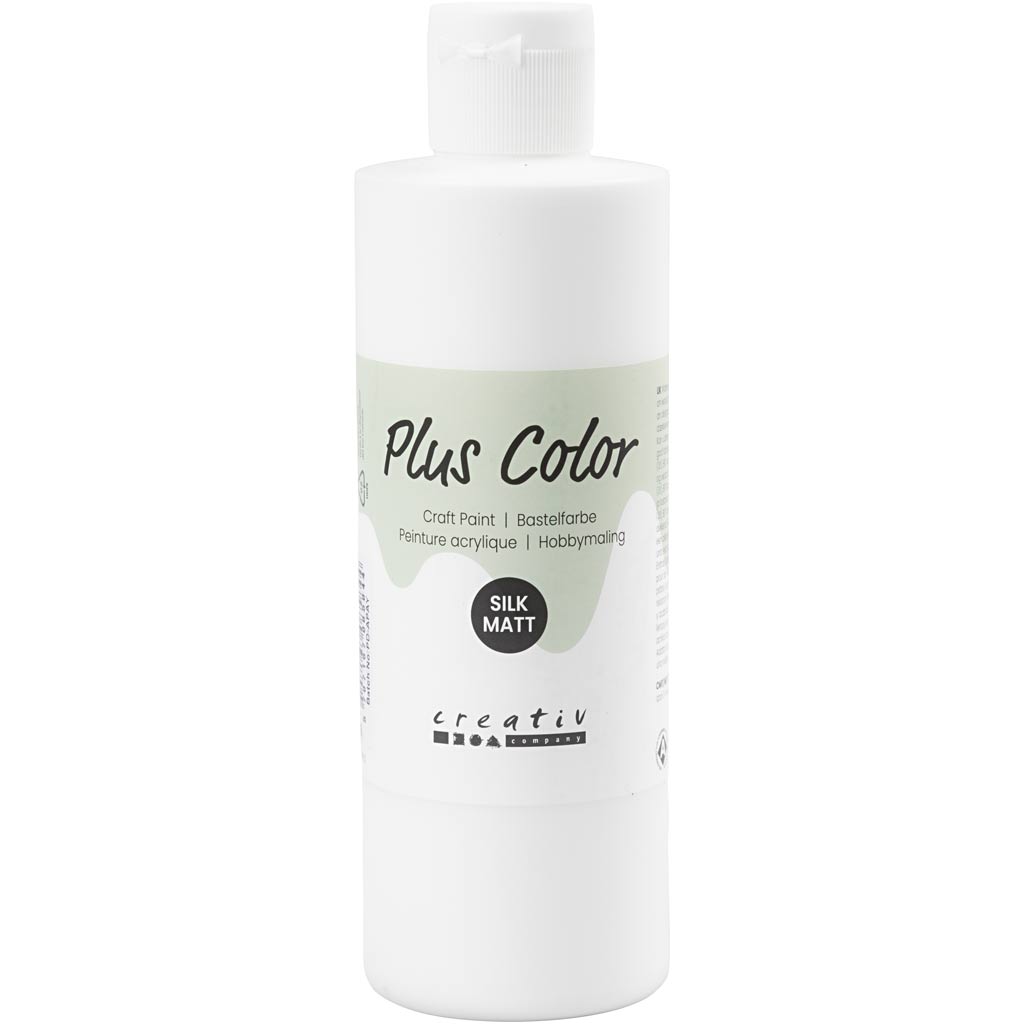 Vernice acrilica Plus Color, bianca, 250 ml 1 flacone
