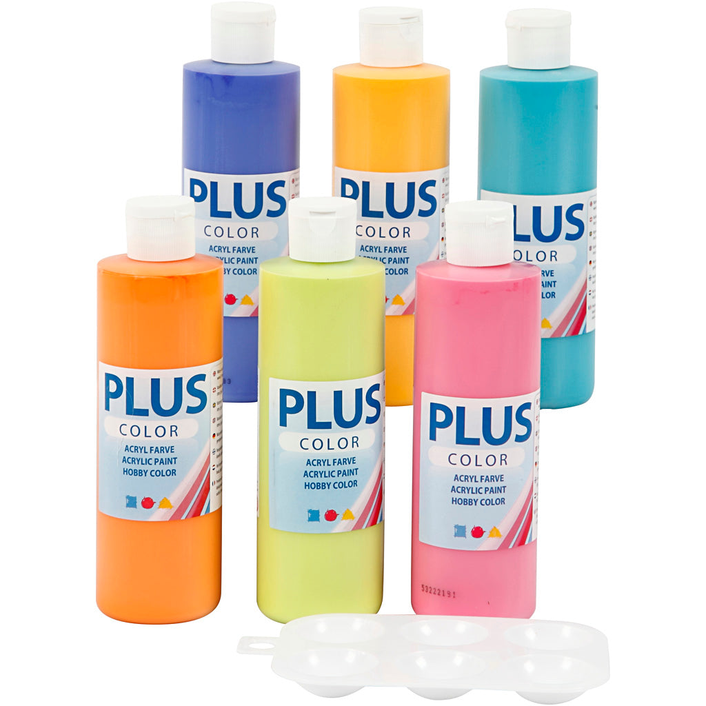 Vernice acrilica Pluscolor, 6x250 ml 1 scatola