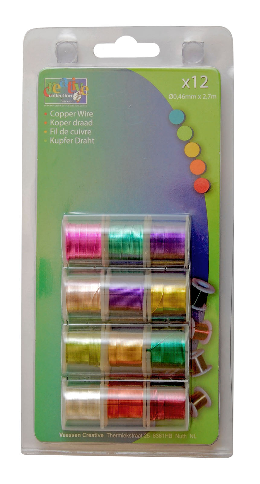 Vaessen creative • Lampada in filo di rame 12x2,7m 0,46mm