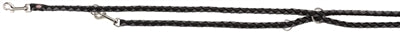 Trixie dog correa cavo cavo gris negro ajustable