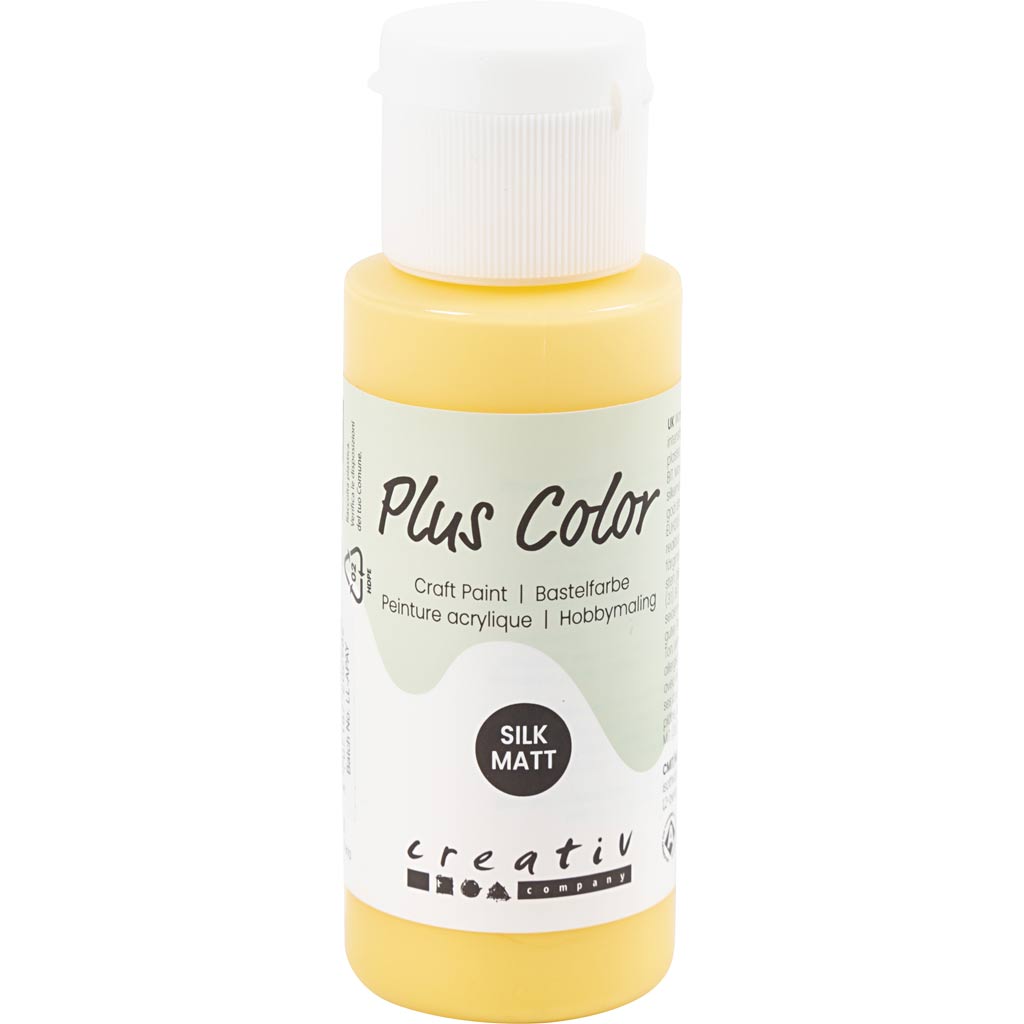 Pintura acrílica Plus color, amarillo azafrán, 60 ml 1 botella