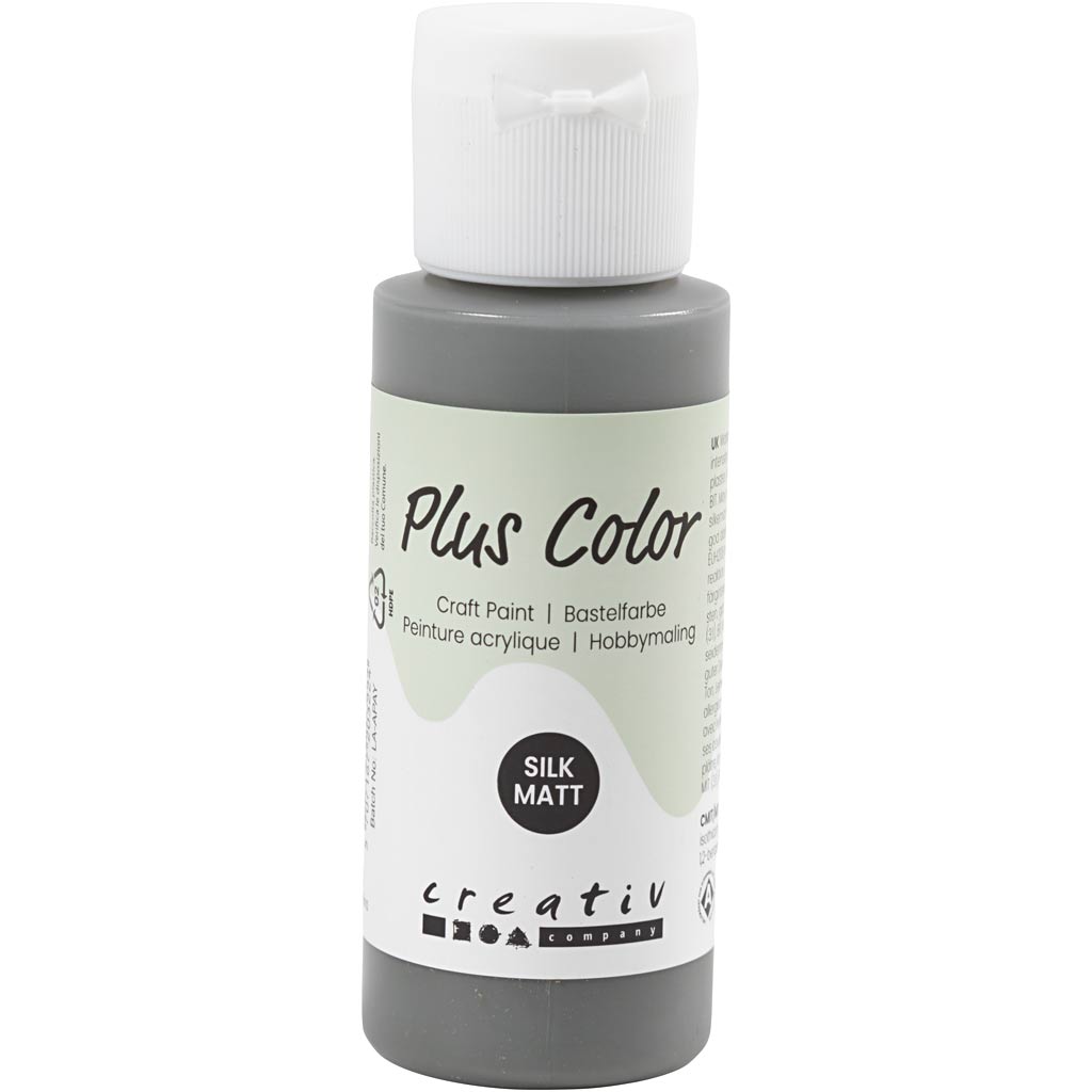 Vernice acrilica Plus Color, grigio scuro, 60 ml 1 flacone