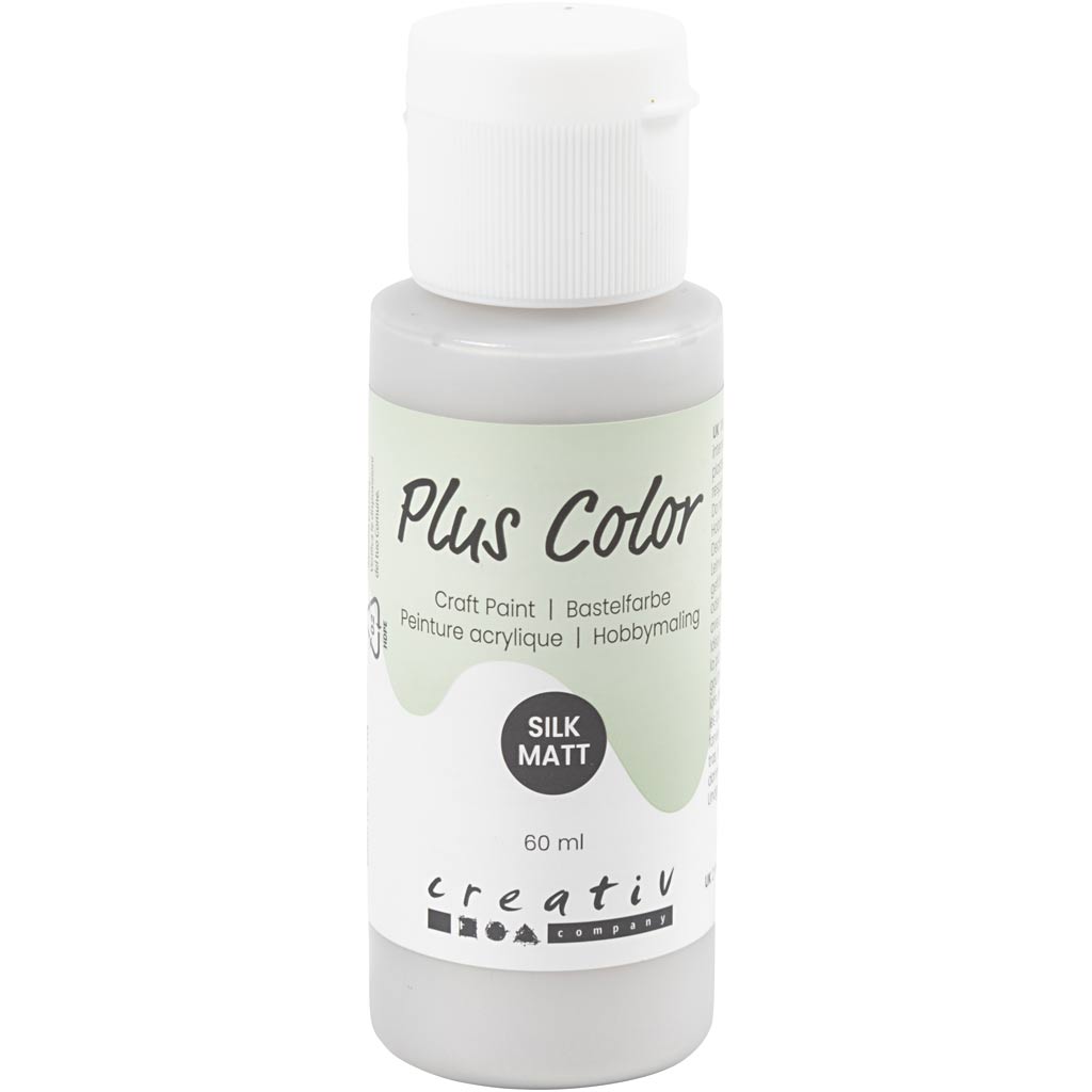 Vernice acrilica Plus Color, argento, 60 ml 1 flacone
