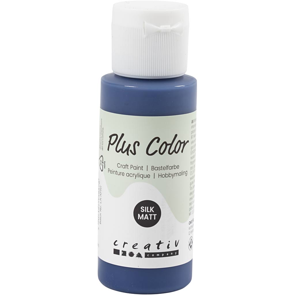 Pintura acrílica Plus color, azul marino, 60 ml 1 botella