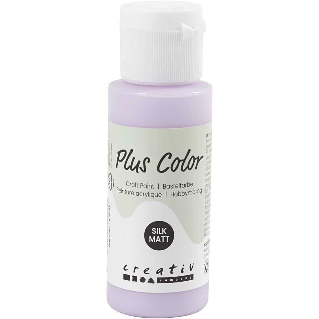 Pintura acrílica Plus color, lila pálido, 60 ml 1 botella