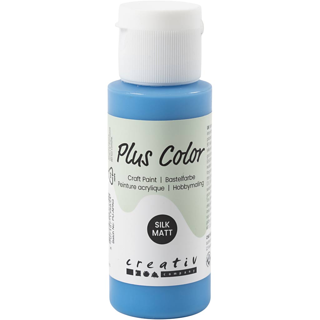 Pintura acrílica Plus color, azul primario, 60 ml 1 botella