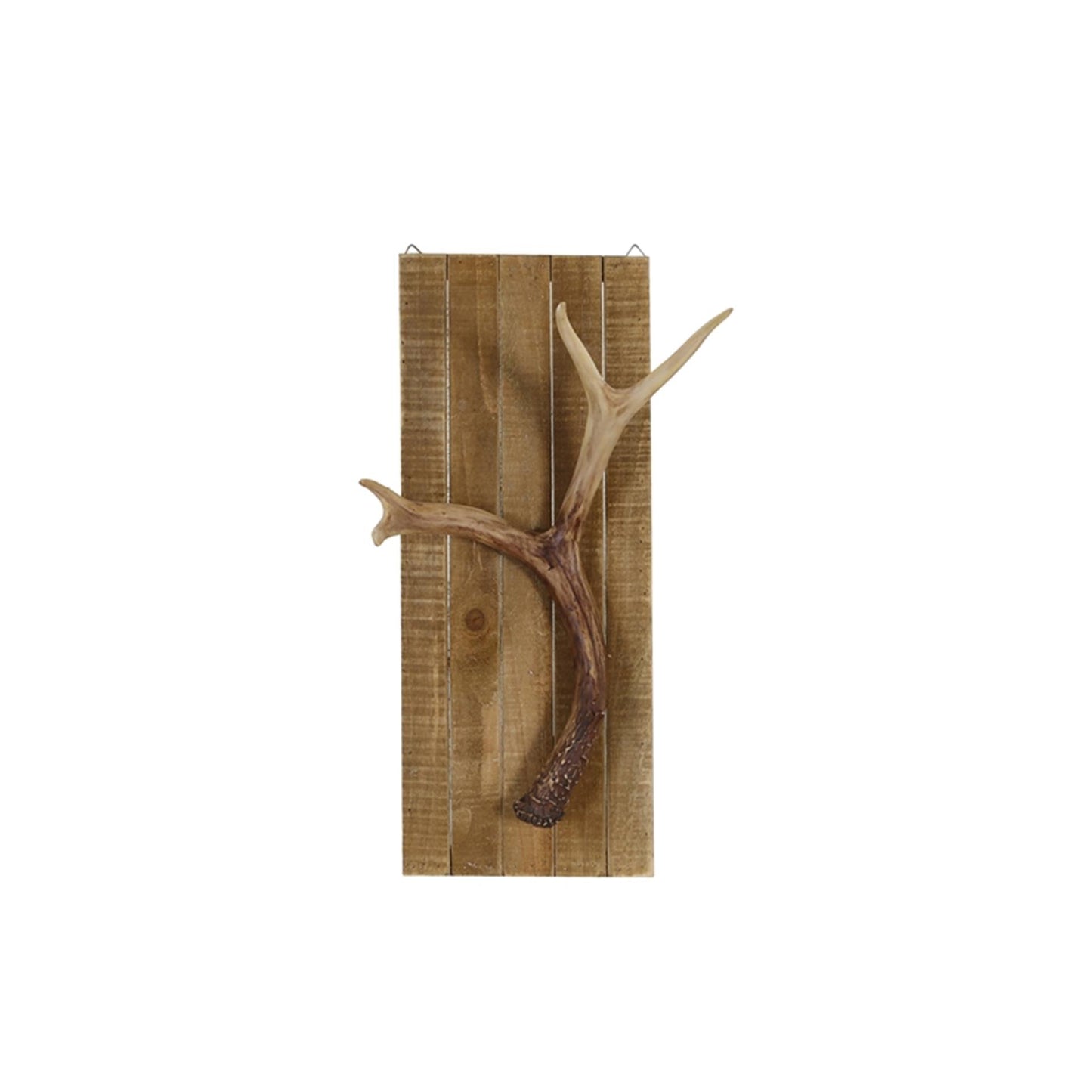 Collezioni Naturel decorazione da parete corna su legno set da 2