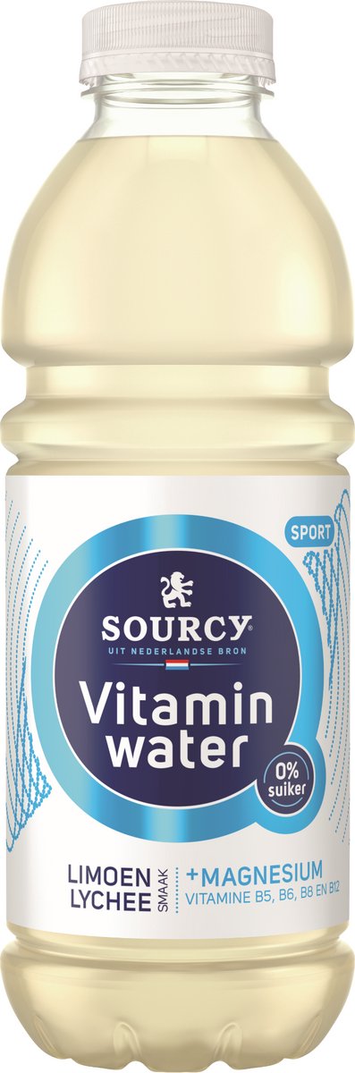 Sourcy - Acqua vitaminica - Litchi al lime - 6 x 1 litro - Confezione risparmio