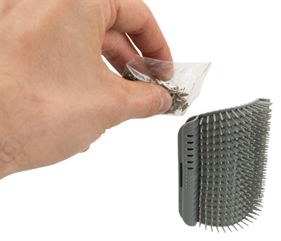 Trixie Massage Brush Wall angolare grigio