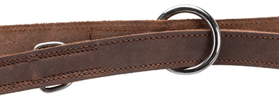 Trixie Dog Leash Rustic Regolabile in pelle grassa marrone scuro