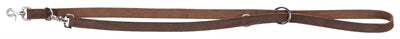 Trixie Dog Leash Rustic Regolabile in pelle grassa marrone scuro