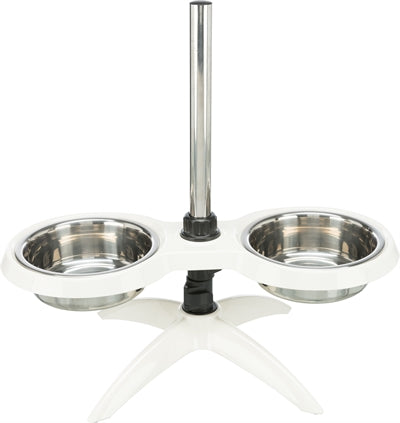 Trixie Feeding Standard Dog Bar Melamine Acero inoxidable Blanco
