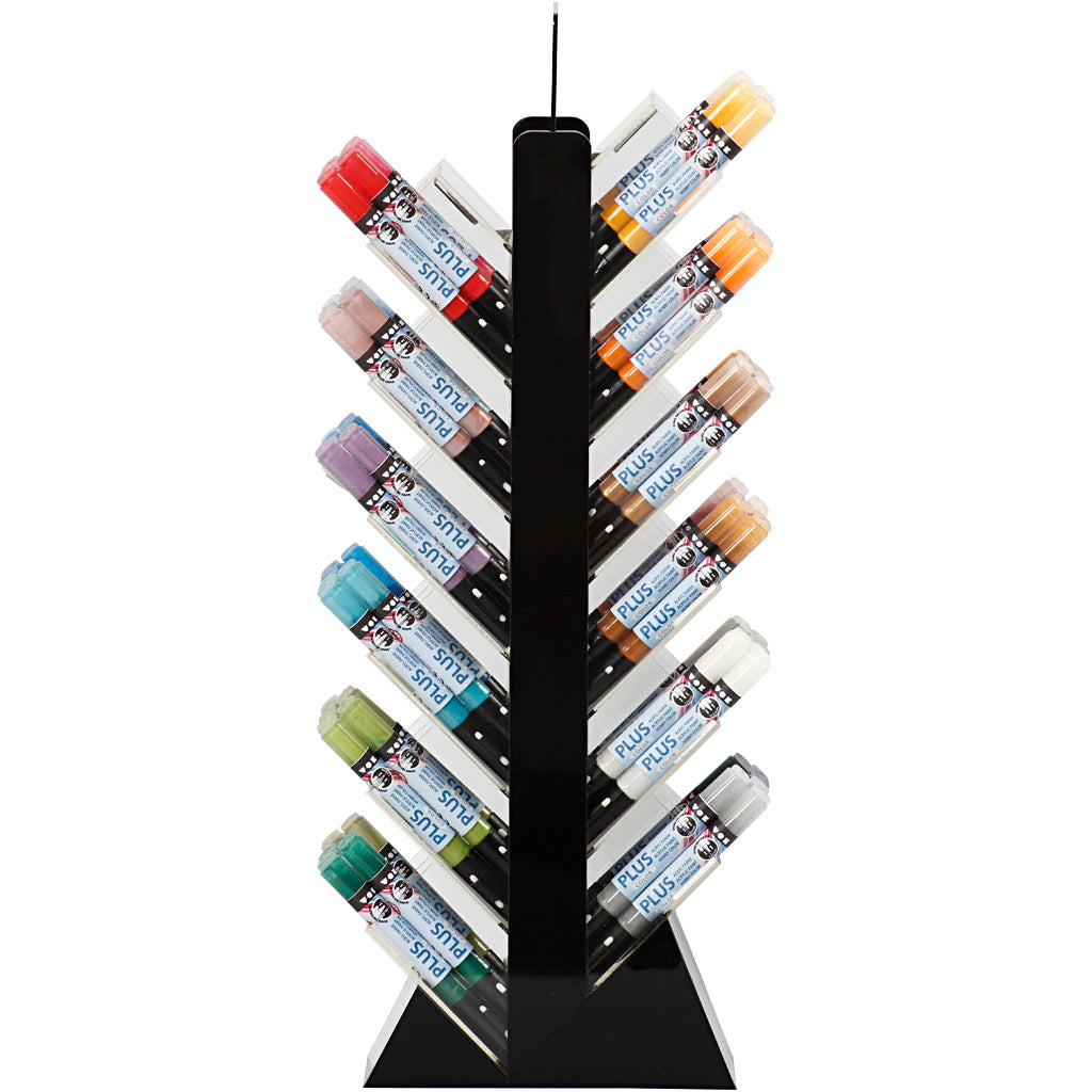 Pennarello colorato Plus, l: 14,5 cm, larghezza tratto 1-2 mm, vari colori, 5,5 ml, 144 pezzi 1 scatola
