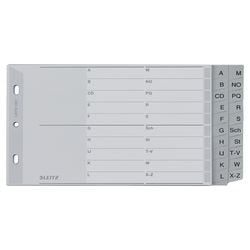 Pestañas de polipropileno Leitz gris a a z a5