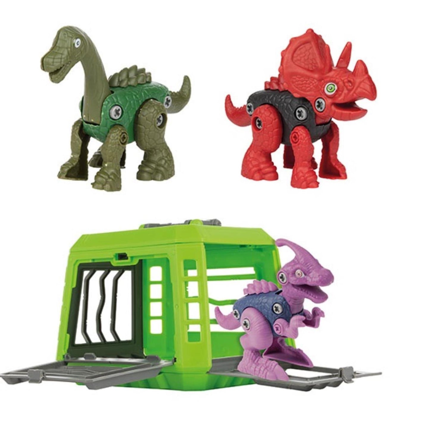 Mundo de los dinosaurios construir uno con jaula