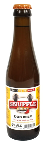 Snuffle Dog Beer Sabor de pollo en botella de vidrio