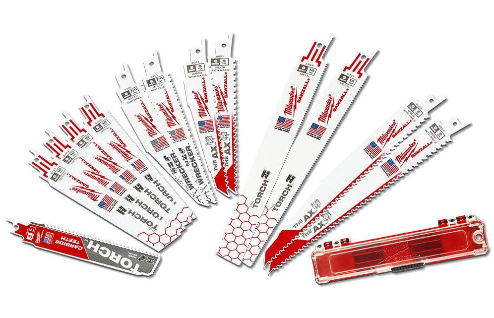 Milwaukee accesorios juego de hojas de sierra alternativa sawzall (13 piezas) - 49222231