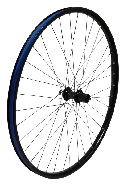 KGZ KGZ Rueda trasera de 28 pulgadas (622) Cassette 8-10V Centerlock Rim and Spokes Negro