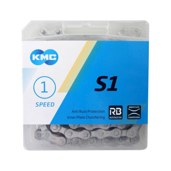 KMC Stadsfiets Fixed Gear Cyter Chain 112 Silver Silver
