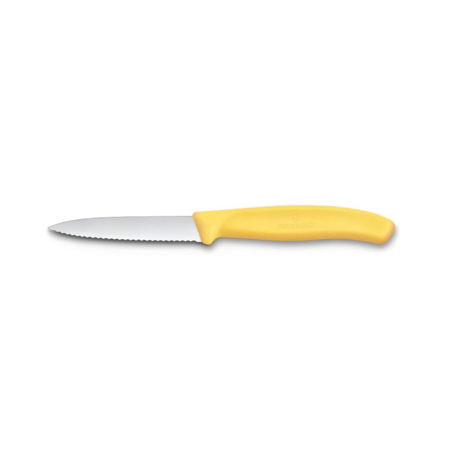 Cuchillo pelador Victorinox amarillo dentado 8cm