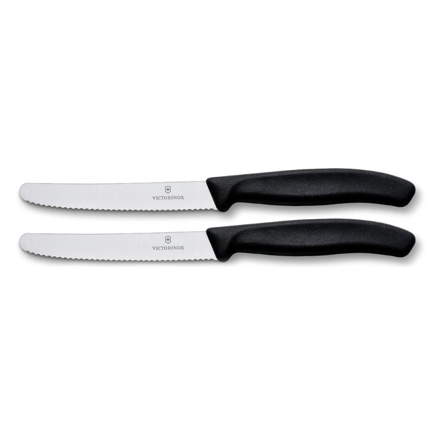 Victorinox cuchillo tomatero dentado 2uds negro