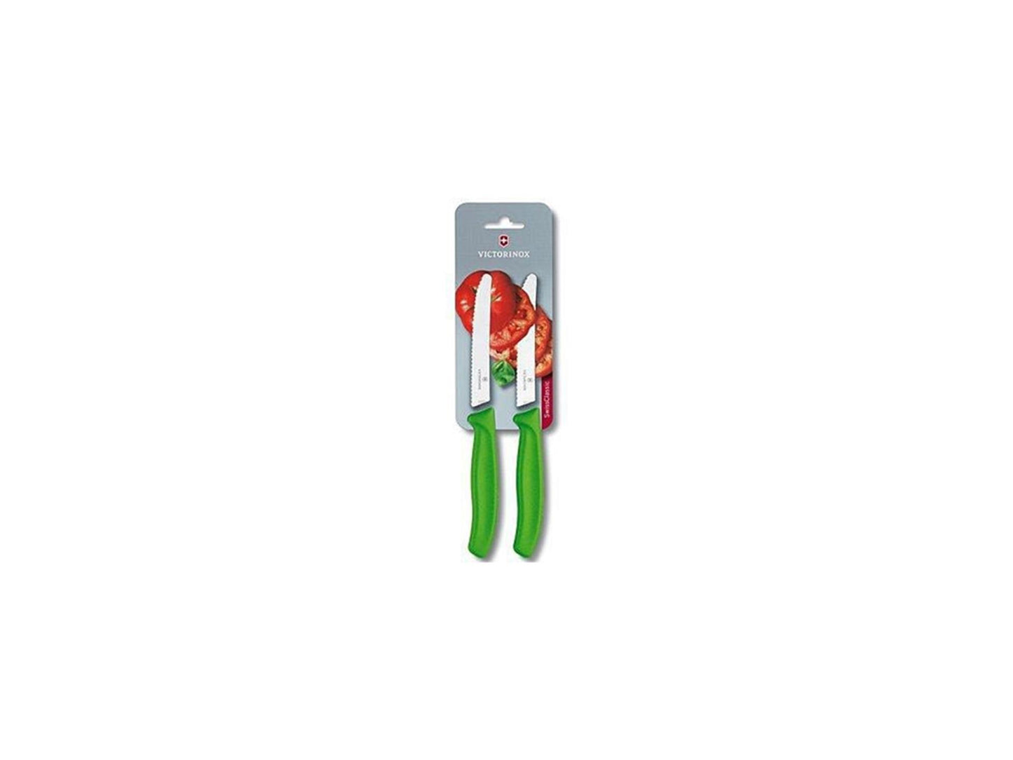 Coltello per pomodoro Victorinox seghettato 2 pezzi verde