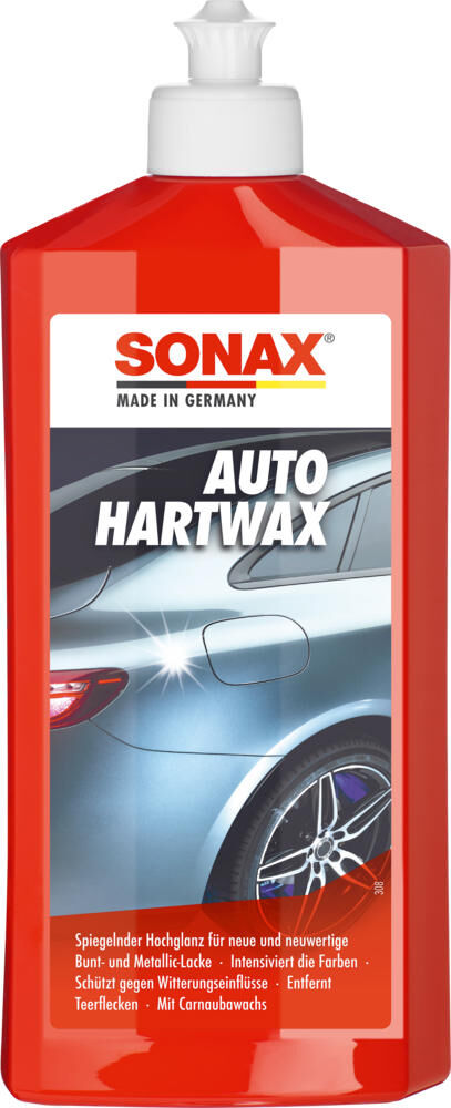 Sonax agente abrillantador para automóviles cera de corazón para automóviles cera dura para automóviles botella de PET de 500 ml