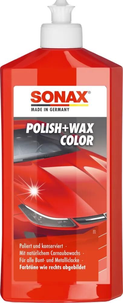 Polacio de color Sonax + rocas de cera