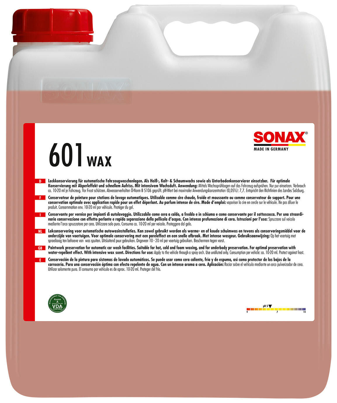 SONAX Brilliant Wax 10 L Fragranza di cera a contenitore