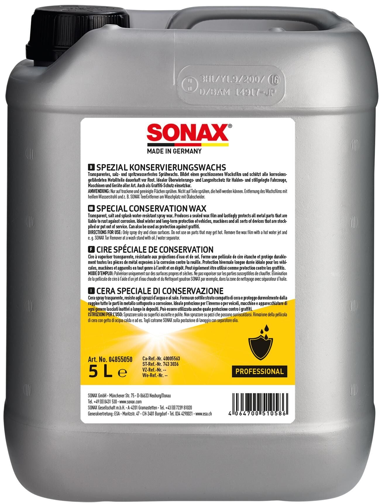 Sonax Cera conservatore speciale