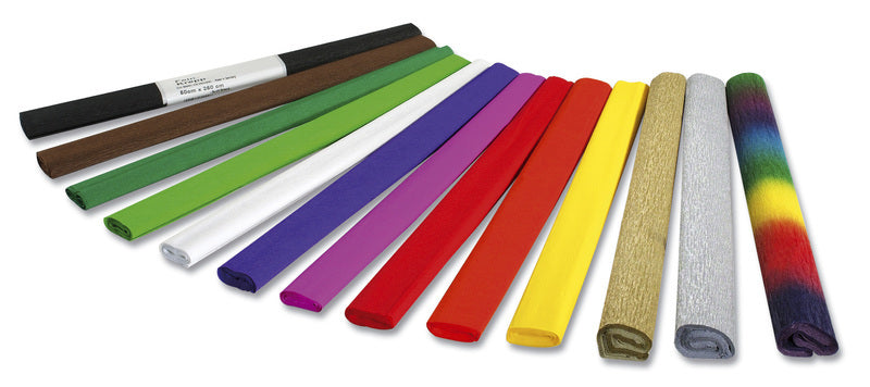 FOLIA FOLIA FO-822106 Crepe Paper 50cmx2,5 m di restringimento di 10 volte giallo
