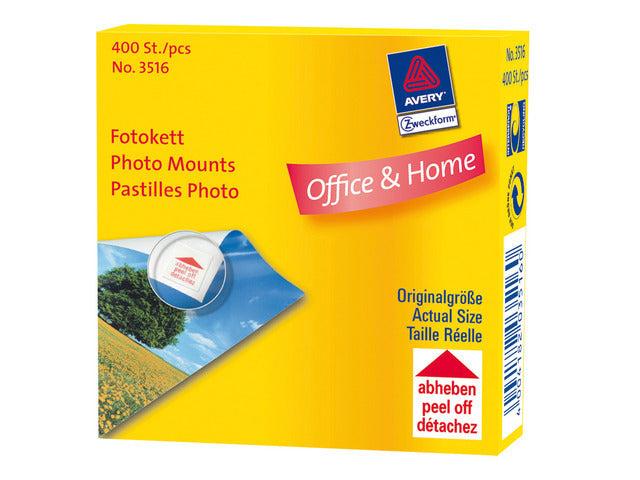 Avery Avery AV-3516 Fotoklevers Zweckform 12x12mm 400 pezzi