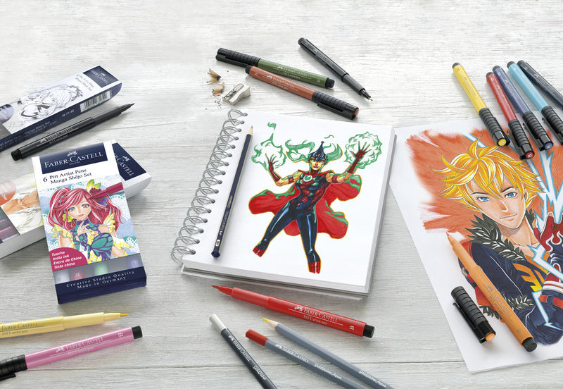 Faber Castell Faber Castell FC-167155 Marcador de cartel Faber-Castell Pitt Artista Pen Manga Enui Shôjo