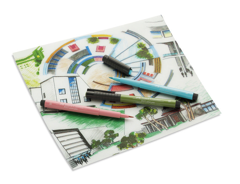 Faber Castell Faber Castell FC-167398 Penna per l'artista Penna Drawing Pitt 251 Silver