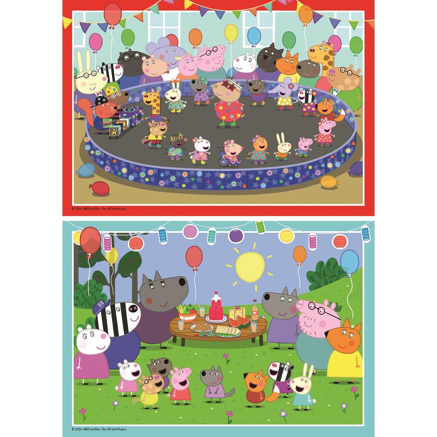 RAVENSBURGER puzzle puzzle Peppa maiale, 2x24st.