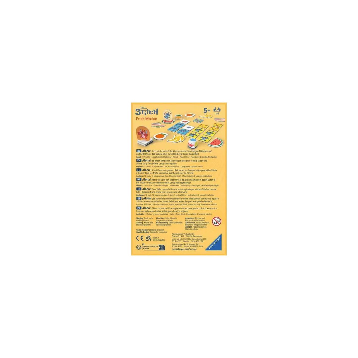Ravensburger Game Stitch Fruit Mission Pocket | 2 pezzi