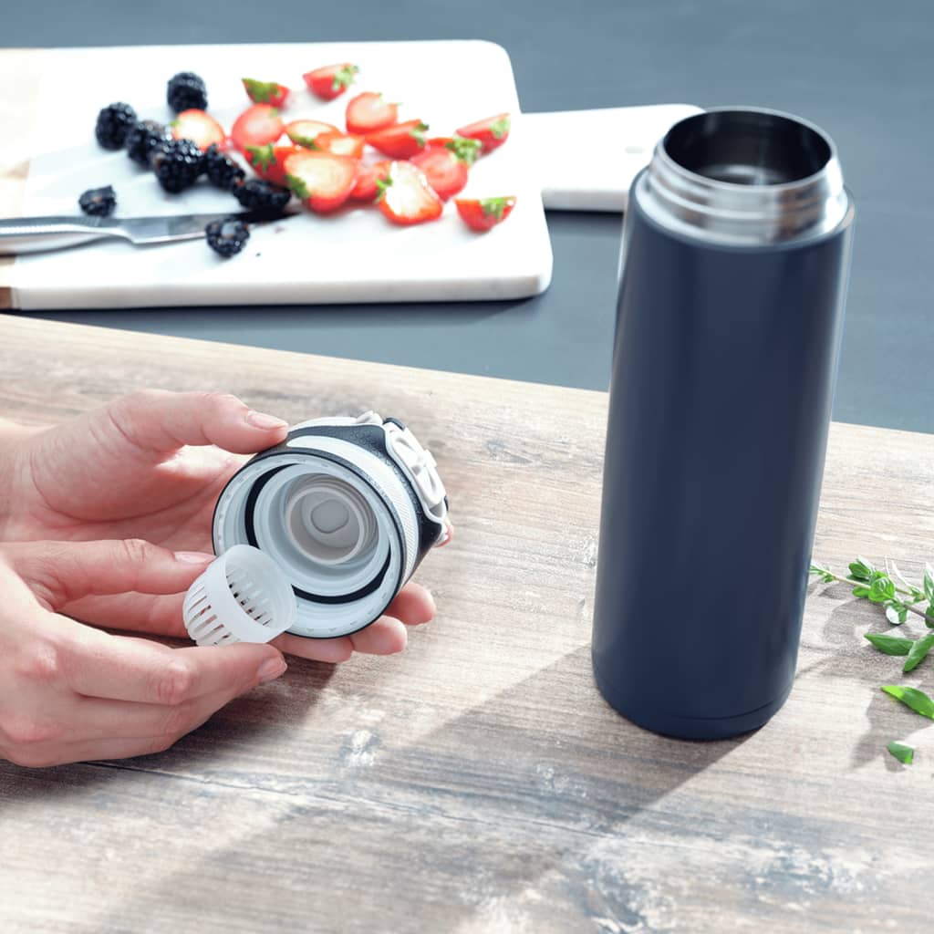 Leifheit Leifheit Thermosfless Flip 600 ml de azul oscuro