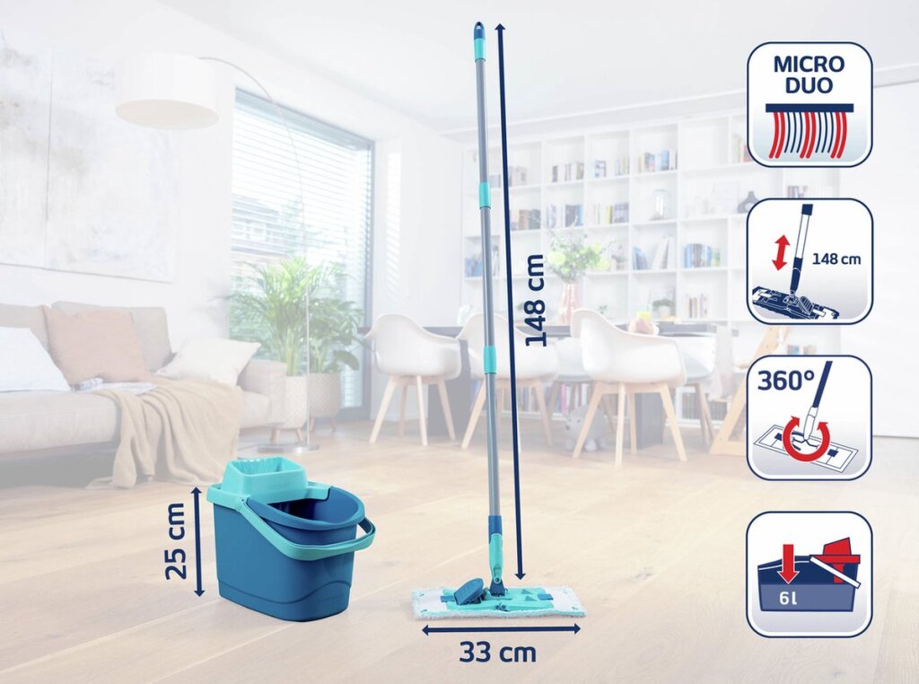 Leifheit Leifheit 55510 PowerClean Floor Wiper M set