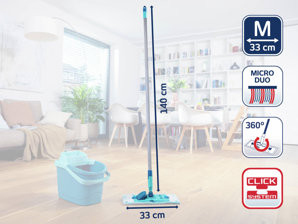 Leifheit Leifheit 55511 PowerClean Floor Wiper M 33 con 140 cm