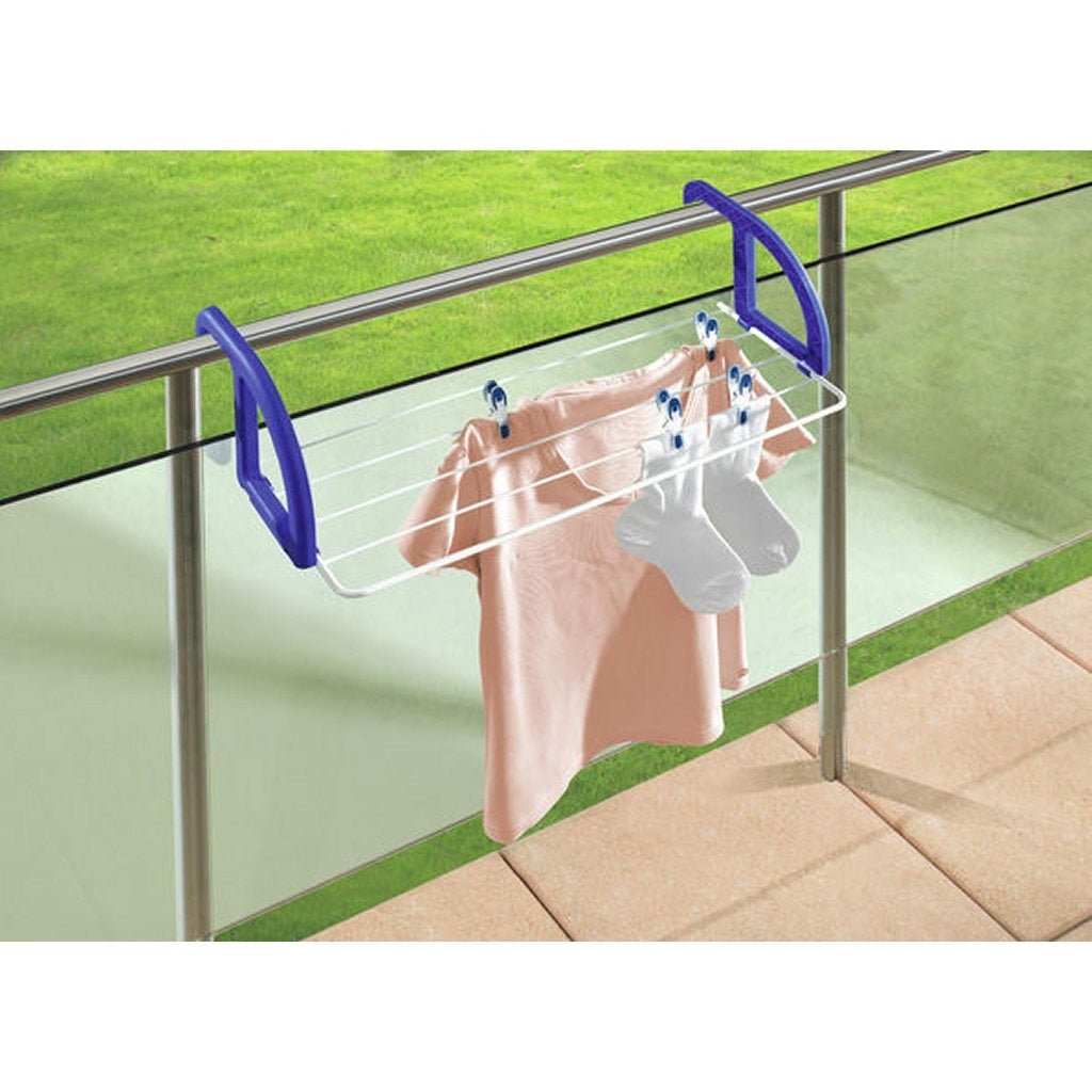 Leifheit hangdroogrek classic 25 - drooglengte 2,5 m drooglengte - wit blauw