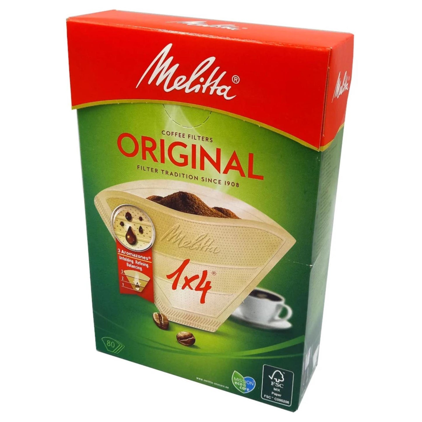 Filtri del caffè Melitta 1x4 80 pezzi marroni