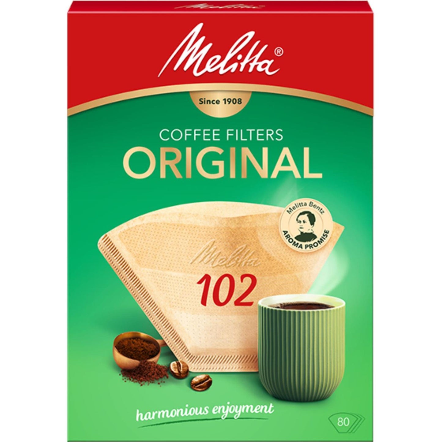 Filtri del caffè Melitta 102 80 pezzi marroni