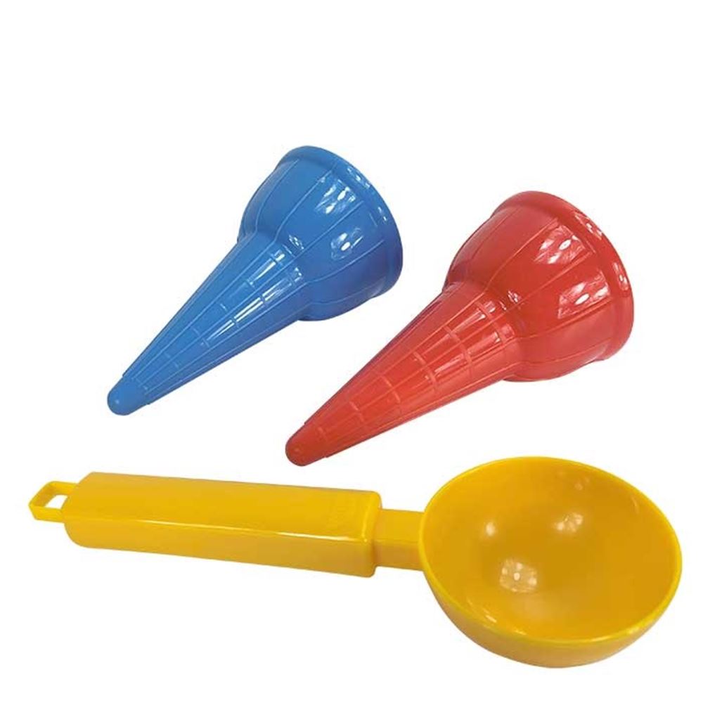 Stampi per gelato in sabbia lena set 3 pezzi.