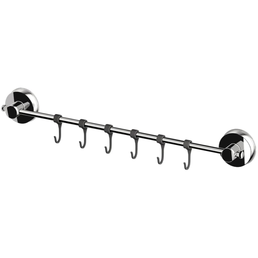 Asta di asciugamano Ridder Ridder con ganci 55.5x6.5x4,6 cm Chrome 12120100