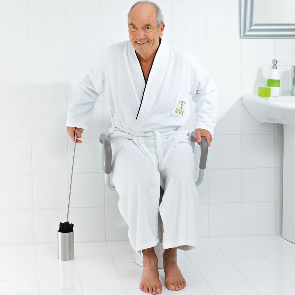 Sedile del bagno Ridder Ridder con maniglia da 150 kg di bianco A0072001