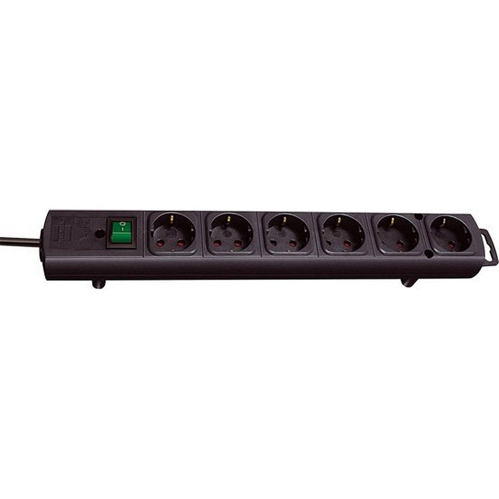 Brennenstuhl Brennenstuhl Table Socket 6 Contactos Negro